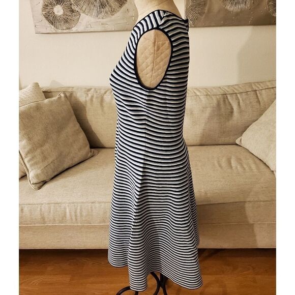 Akris Punto Stripe Fit & Flare Sweater Dress - Picture 8 of 16